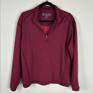 Pebble Beach Women’s Golf‎ 1/4 Zip Heather Maroon Size Small